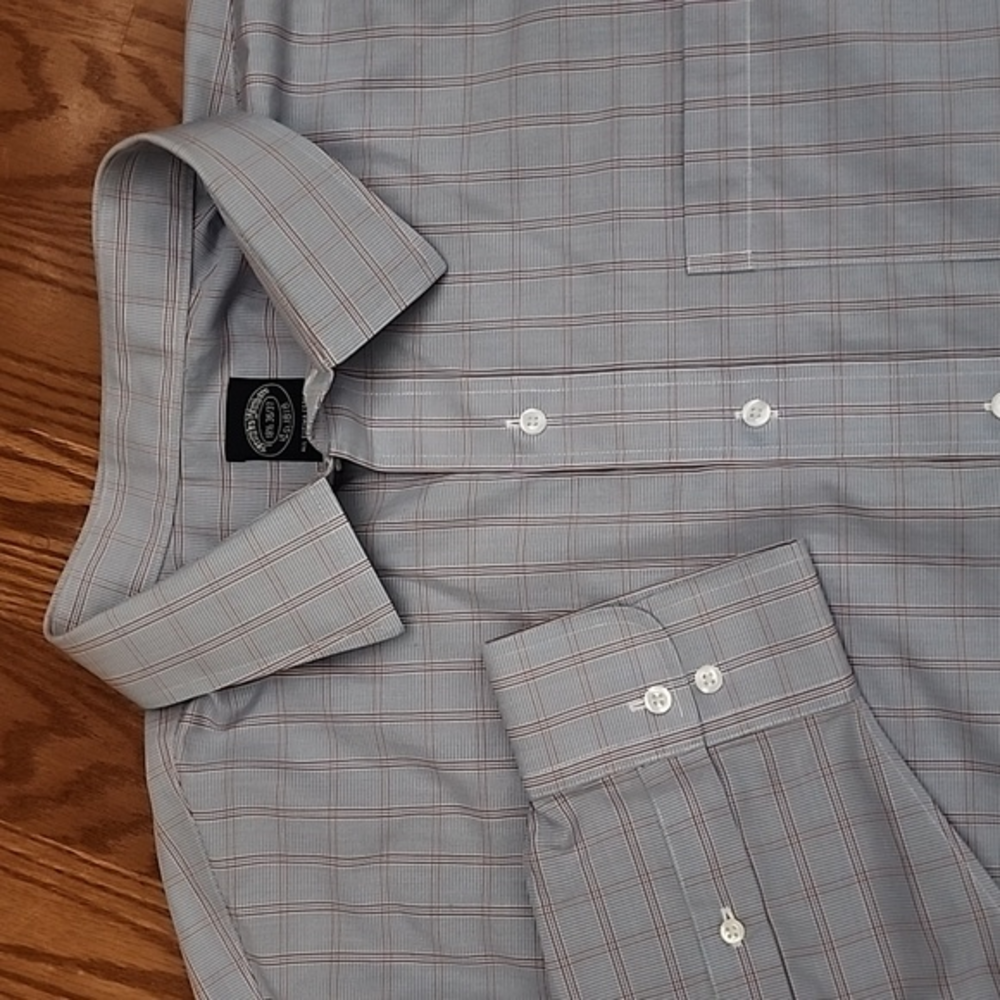 Brooks brothers dress shirt size 18 1/2 36/37‎ beautiful blue